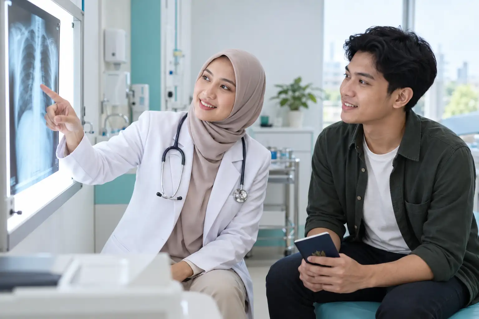 Skrining TBC sebelum berangkat ke Jepang untuk mendapatkan sertifikat bebas TBC
